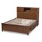 Baxton Studio Riko Transitional Walnut Wood Queen Size Platform Storage Bed 168-10722 - alternate 3